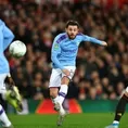 Manchester City: Bernardo Silva la clavó en el ángulo y puso el 1-0 ante United