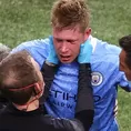 Manchester City: De Bruyne sufrió dos fracturas en el rostro en la final de Champions League