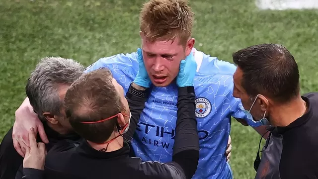Manchester City: De Bruyne sufrió dos fracturas en el rostro en la final de Champions League