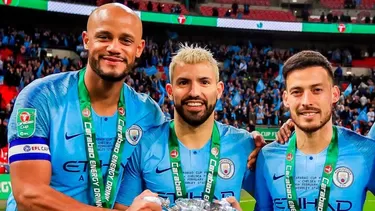 Silva, Agüero y Kompany son considerados figuras históricas dentro del club inglés | Foto: AFP.