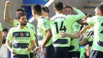 Manchester City ganó 1-0 en Leicester con magistral gol de tiro libre de De Bruyne