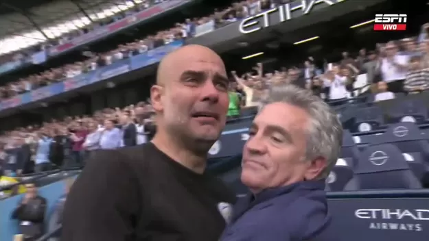 Manchester City: Las lágrimas de Pep Guardiola tras conquistar la Premier League