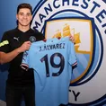 Manchester City presentó a Julián Álvarez como su flamante fichaje