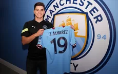 Manchester City presentó a Julián Álvarez como su flamante fichaje - Noticias de julian-alvarez