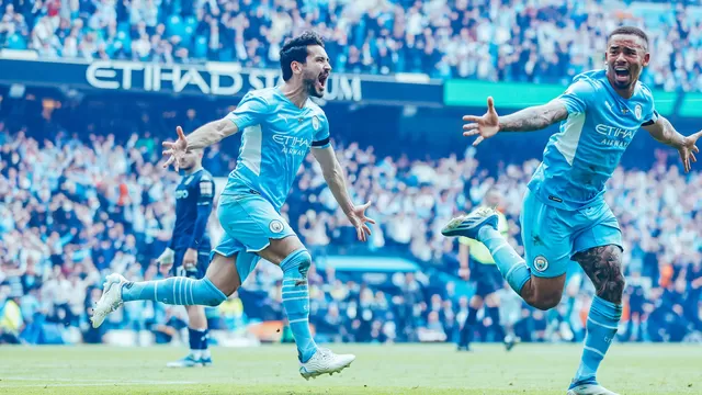 Manchester City se coronó campeón de la Premier League tras derrotar al Aston Villa
