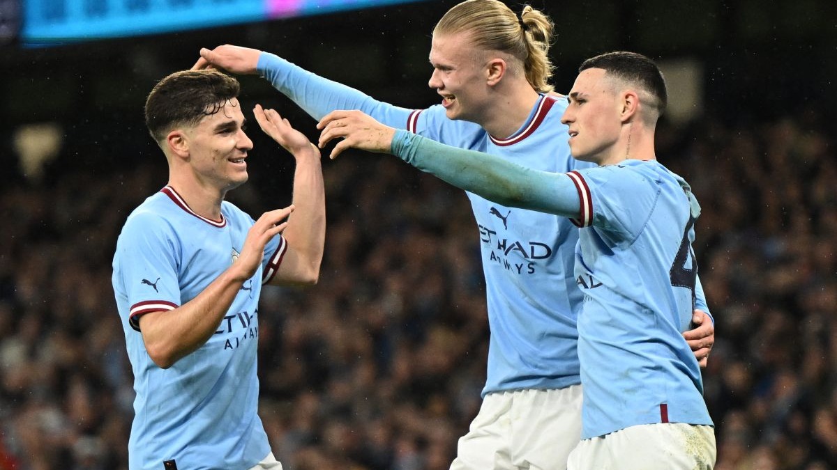 Manchester City: Triplete de Haaland, doblete de Julián y pase a semis de la FA Cup