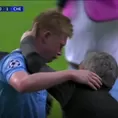 Manchester City vs. Chelsea: De Bruyne dejó el partido entre lágrimas tras lesión