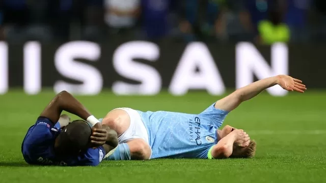 Manchester City vs. Chelsea: El preciso momento del violento golpe de Rüdiger contra De Bruyne