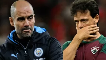 Guardiola y Diniz hablaron en conferencia de prensa. | Foto: AFP