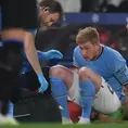 Manchester City vs. Inter: De Bruyne fue cambiado por lesión