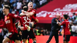 Manchester United campeonó la Copa de Inglaterra tras vencer al City / Foto: AFP