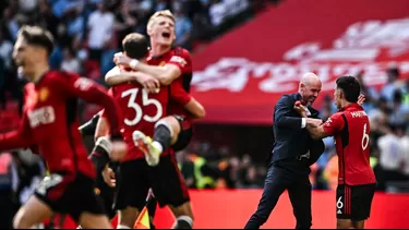 Manchester United campeonó la Copa de Inglaterra tras vencer al City / Foto: AFP