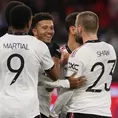 Manchester United: Jadon Sancho anotó golazo de volea en el 2-2 ante el Aston Villa