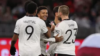 Manchester United: Jadon Sancho anotó golazo de volea en el 2-2 ante el Aston Villa