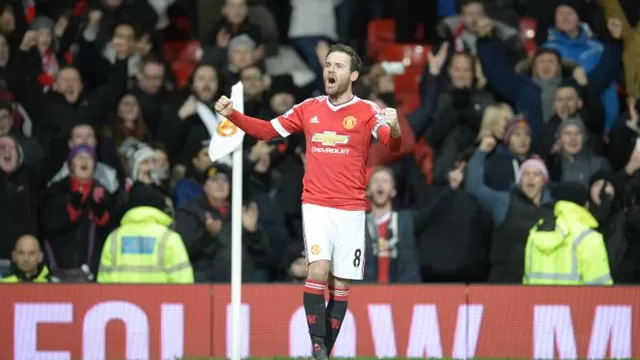 Manchester United: el tiro libre de Juan Mata que superó al Watford