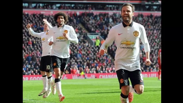 Manchester United venció en Anfield al Liverpool en el clásico inglés