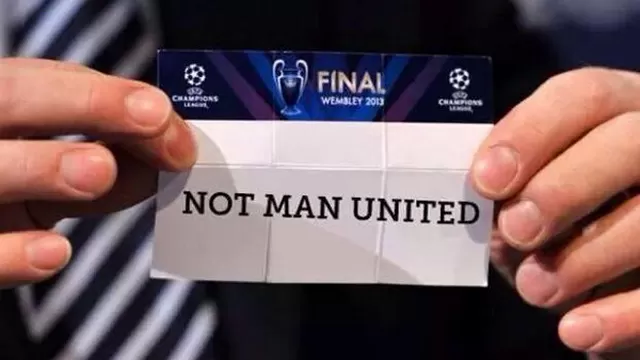 El Manchester United la víctima de las bromas en el sorteo de la Champions League
