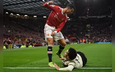 Manchester United vs. Liverpool: Cristiano se descontroló y le propinó patadas a rival - Noticias de cristiano-ronaldo