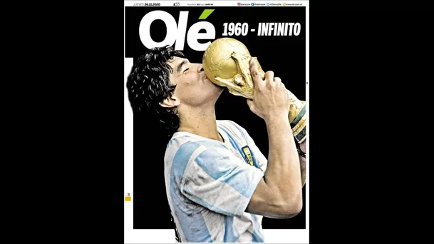 Portadas del mundo dedicadas a Maradona.