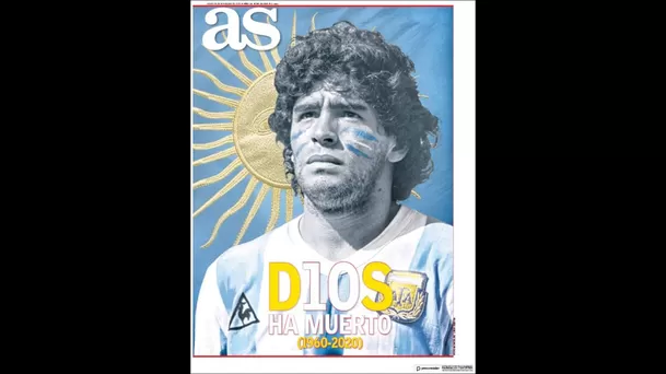 Portadas del mundo dedicadas a Maradona.