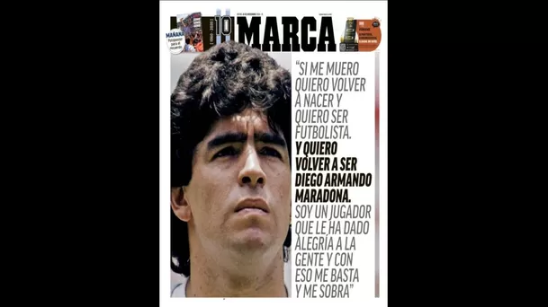 Portadas del mundo dedicadas a Maradona.