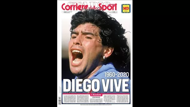 Portadas del mundo dedicadas a Maradona.