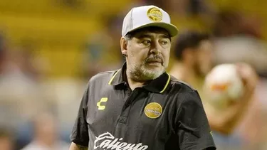 Maradona renov&amp;oacute; con los Dorados de Sinaloa. | Foto: AFP