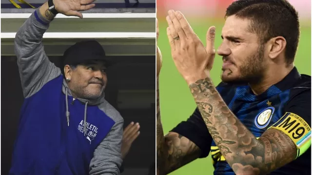 Maradona llamó &quot;traidor&quot; a Icardi y este le envió contundente respuesta