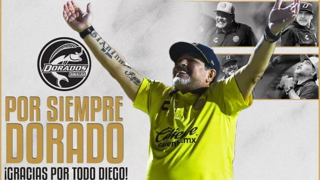 Maradona no seguirá dirigiendo a Dorados de Sinaloa | Foto: Dorados.