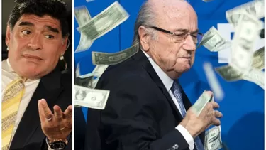 Maradona es un &amp;aacute;cido cr&amp;iacute;tico de Blatter (Fotos: AFP)