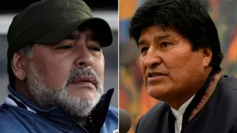 Maradona respaldó a Evo Morales y lamentó "golpe orquestado en Bolivia"