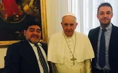 Maradona se reunió con el papa Francisco y se declaró su hincha - Noticias de partido-paz