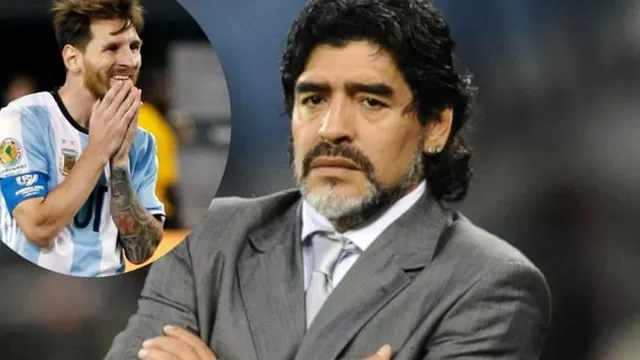 Maradona sobre Messi: &quot;No sé si fue montaje para olvidar finales perdidas&quot;