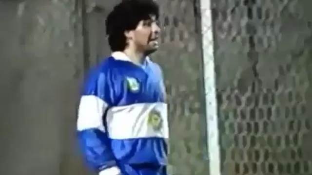 Maradona y un video inédito con maravillosos lujos en partido de fulbito