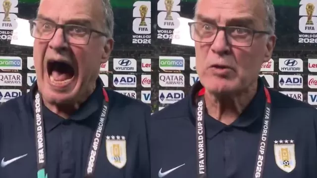 Marcelo Bielsa perdió los papeles tras la eliminación de Uruguay en el Mundial 2026. Foto: Captura / Video: @SC_ESPN