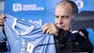 Marcelo Bielsa. | Foto: @Uruguay/Video: ESPN