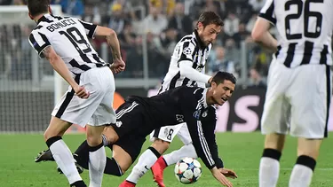 Marchisio y Cristiano en el duelo por Champions en el 2015.