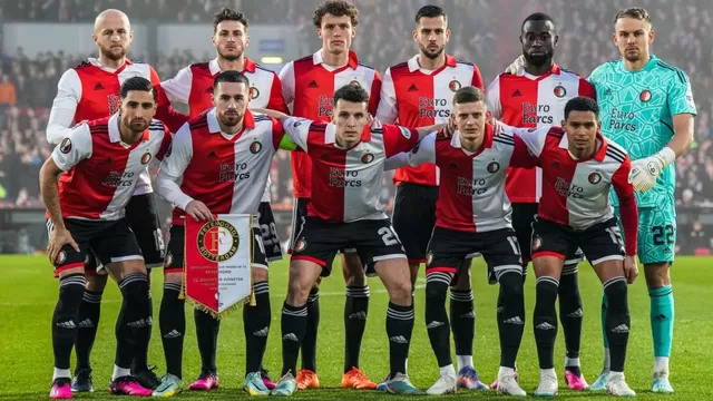 Europa League: Feyenoord con Marcos López goleó 7-1 a Shakhtar y avanzó a cuartos