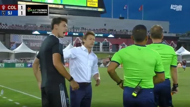Ayudante de Matías Almeyda vio la tarjeta roja. | Video: MLS