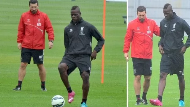 Mario Balotelli tuvo su primer entrenamiento con el Liverpool-foto-2