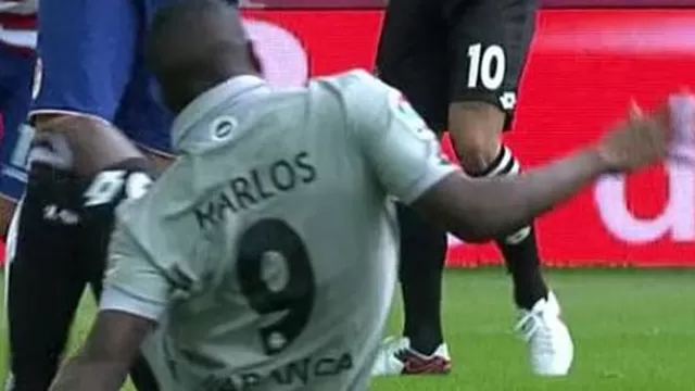 Marlos Moreno: su escalofriante lesión con La Coruña tras un resbalón