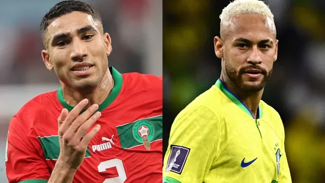 Marruecos vs. Brasil. | Foto: AFP