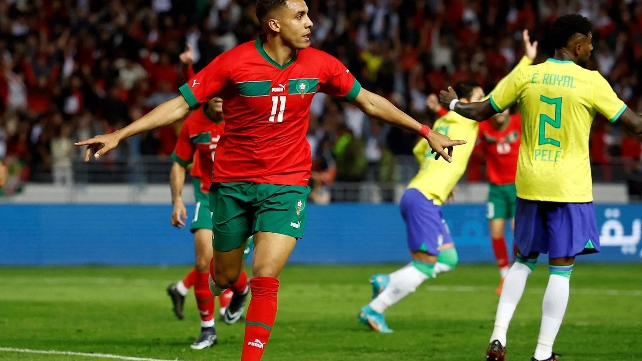 Marruecos sigue sorprendiendo y venció 2-1 a Brasil en amistoso