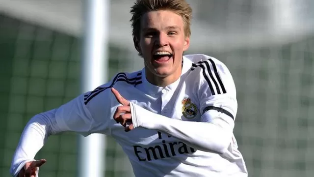 Martin Odegaard y su primer gol oficial con el Real Madrid Castilla