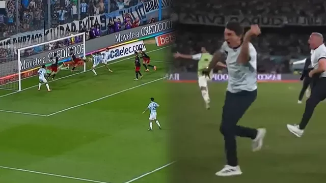 Gustavo Costas se descontroló en el gol de último minuto de Racing vs River Plate por el Clausura / AD / ESPN