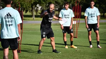 Mascherano tuvo su primera práctica como técnico de la Sub-20 de Argentina