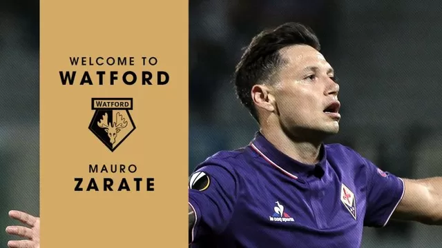 Mauro Zárate dejó la Fiorentina y fichó por el Watford hasta 2019