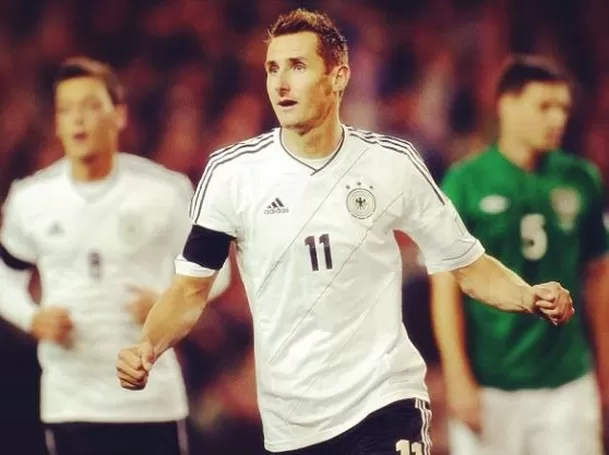 Miroslav Klose es el máximo goleador en la historia de los Mundiales con 16. (Foto: Instagram Miroslav Klose) Miroslav Klose es el máximo goleador en la historia de los Mundiales con 16. (Foto: Instagram Miroslav Klose)
