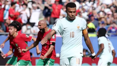 Kylian Mbappé no pudo poner el 1-0 de Francia ante Marruecos. Foto: Reuters Kylian Mbappé no pudo poner el 1-0 de Francia ante Marruecos. Foto: Reuters