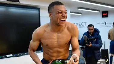 El atacante francés fue enfático en su respuesta en plena celebración del título del PSG. | Foto: Instagram.